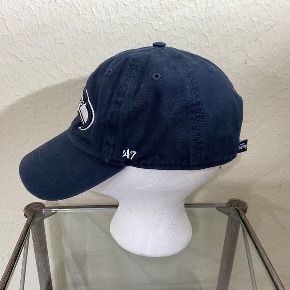 Seattle Seahawks Hat Cap Embroidered VTG Logo '47 Adj.  Strap NFL Authentic * - Picture 3 of 11